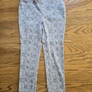 Rafaella Comfort Black, Tan and White Patterned Leggings